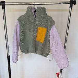 NWT FP Movement by Free People Green and Yellow Jacket